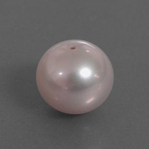 Pérola rosa natural 3,55ct, esfera / bola, opaco