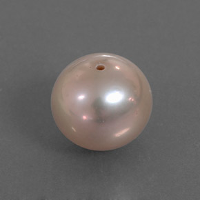 Pérola rosa prateado Natural 3.65ct, Esfera / Bola, Opaco