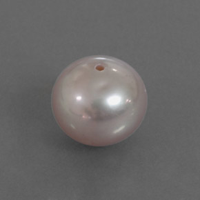 Pérola rosa prateado Natural 3.02ct, Esfera / Bola, Opaco
