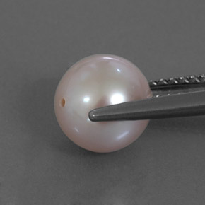 Pérola rosa natural 3,25ct, esfera / bola, opaco
