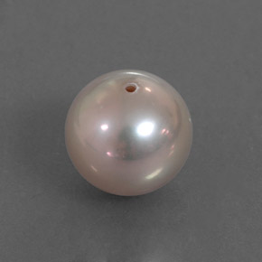 Pérola rosa natural 3,37ct, esfera / bola, opaco