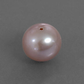 Pérola rosa natural 2,94ct, esfera / bola, opaco