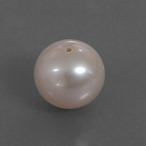 Pérola rosa natural 3,30ct, esfera / bola, opaco