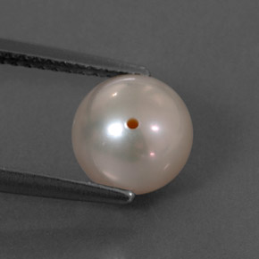 Pérola rosa natural 2,89ct, esfera / bola, opaco