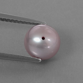 Pérola rosa natural 3,00ct, esfera / bola, opaco