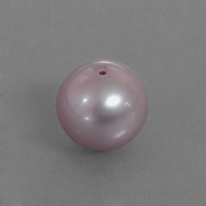 Pérola rosa natural 3,00ct, esfera / bola, opaco