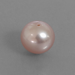 Pérola rosa natural 3,05ct, esfera / bola, opaco