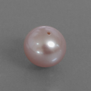 Pérola rosa prateado Natural 3.53ct, Esfera / Bola, Opaco
