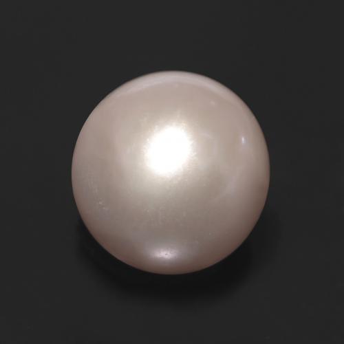 Pérola rosa natural 3,31ct, esfera / bola, opaco