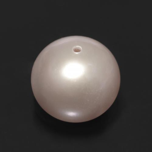 Pérola rosa natural 3,31ct, esfera / bola, opaco