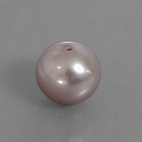 Pérola cinza natural 3,19ct, esfera / bola, opaco