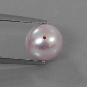 Pérola rosa natural 3,05ct, esfera / bola, opaco