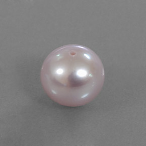 Pérola rosa natural 3,05ct, esfera / bola, opaco