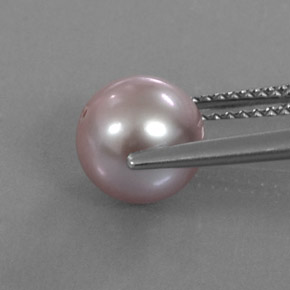 Pérola Prata Rosado Natural 3.45ct, Esfera / Bola, Opaco