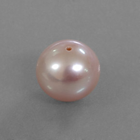 Pérola rosa natural 3,45ct, esfera / bola, opaco