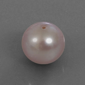 Pérola rosa natural 3,21ct, esfera / bola, opaco