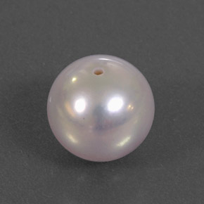 Pérola rosa natural 3,03ct, esfera / bola, opaco