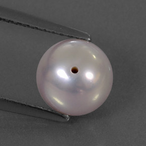 Pérola rosa natural 3,03ct, esfera / bola, opaco
