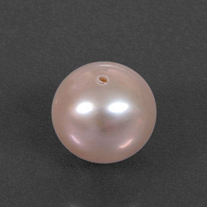 Pérola rosa natural 2,69ct, esfera / bola, opaco