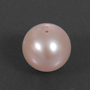 Pérola rosa prateado Natural 3.40ct, Esfera / Bola, Opaco