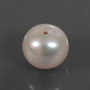 Pérola rosa natural 3,22ct, esfera / bola, opaco