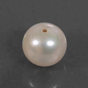 Pérola rosa natural 3,10ct, esfera / bola, opaco