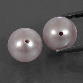 Pedras preciosas de pérola rosa natural de 5,51 ct, esfera / bola, opaco