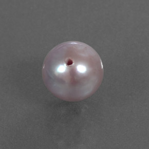 Pérola rosa natural 2,58ct, esfera / bola, opaco