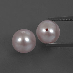 Pedras preciosas de pérola rosa natural de 5,55 ct, esfera / bola, opaco