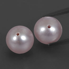 Pedras preciosas de pérola rosa natural de 5,60 ct, esfera / bola, opaco