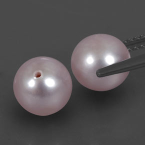 Pedras preciosas de pérola rosa natural de 5,60 ct, esfera / bola, opaco