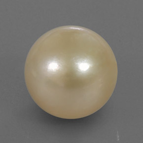 Pérola ouro natural 14,49ct, esfera / bola, opaco