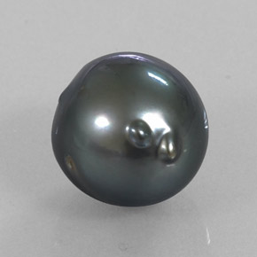 Pérola cinza natural 12,32ct, forma extravagante, opaco