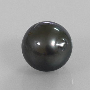 Pérola cinza natural 9,85ct, forma extravagante, opaco