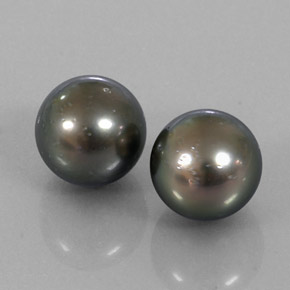 Pedras preciosas de pérola prateado natural de  ct, esfera / bola, opaco