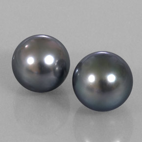 Pedras preciosas de pérola prateado natural de  ct, esfera / bola, opaco