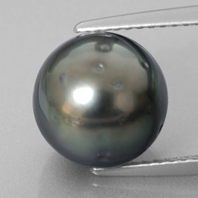 Pérola Prata Natural 7.08ct, Esfera / Bola, Opaco