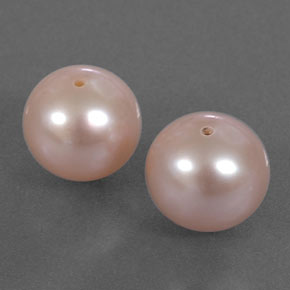 Pedras preciosas de pérola rosa natural de 6,27 ct, esfera / bola, opaco