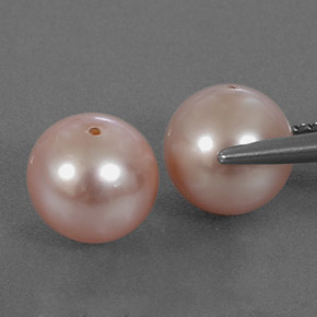 Pedras preciosas de pérola rosa natural de  ct, esfera / bola, opaco