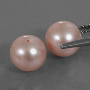 Pedras preciosas de pérola rosa natural de 6,18 ct, esfera / bola, opaco