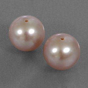 Pedras preciosas de pérola rosa natural de 6,30 ct, esfera / bola, opaco