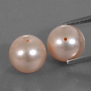 Pedras preciosas de pérola rosa natural de  ct, esfera / bola, opaco