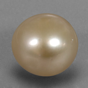 Pérola Dourado Natural 13.38ct, Esfera / Bola, Opaco