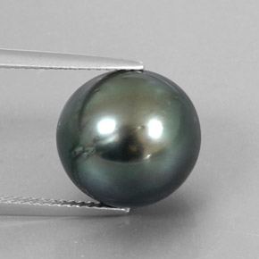 Pérola Prata Natural 14.27ct, Esfera / Bola, Opaco