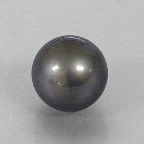 Pérola prateado natural 13,13ct, esfera / bola, opaco