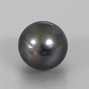 Pérola Prata escura Natural 14.52ct, Esfera / Bola, Opaco
