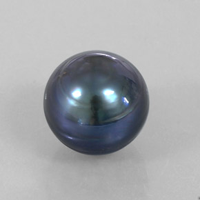Pérola cinza natural 12,49ct, esfera / bola, opaco