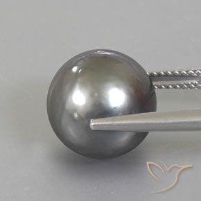 Pérola Prata Natural 13.34ct, Esfera / Bola, Opaco