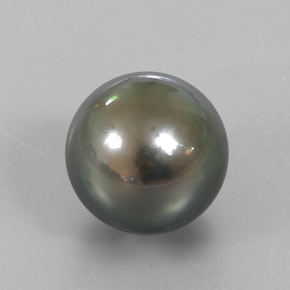 Pérola Prata Natural 14.80ct, Esfera / Bola, Opaco