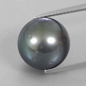 Pérola Prata Natural 13.97ct, Esfera / Bola, Opaco